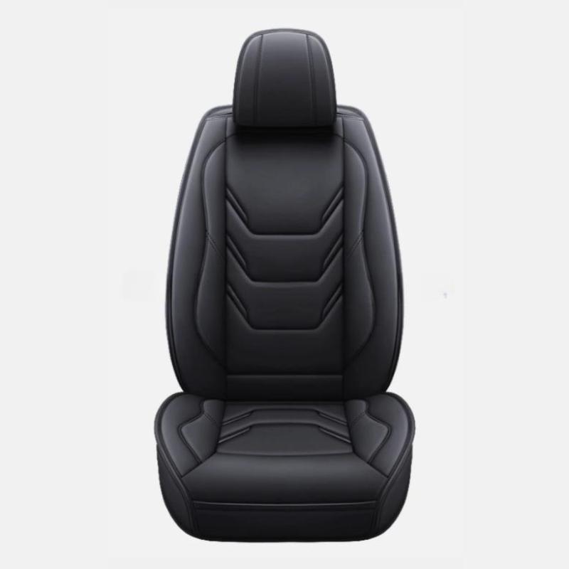 Black 5-Seat Complete Set for Honda Leather Front and Rear Car Seat Covers 3D Full Surround Design Anti-slip Car Seat Cover