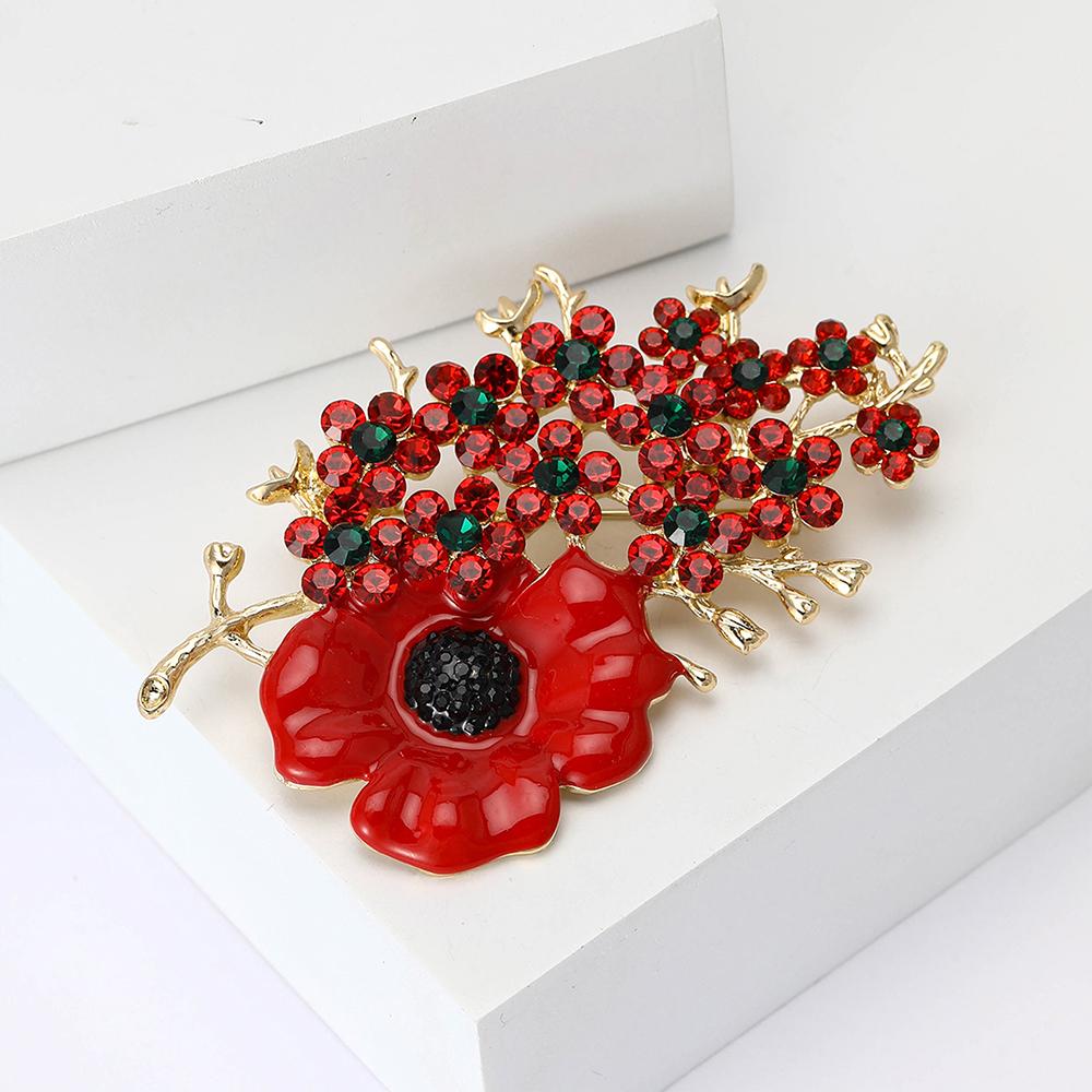 Crystal Flower Brooch Pin Rhinestone Brooches Wedding Party Jewelry Gifts Lapel