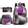 Geometry sprint game backpack geometry dash heat transfer backpack elementary school bag leisure bag