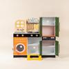 Wooden Play Kitchen with Sound for Playroom, Young Children