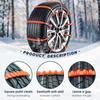 Schneeketten für Auto 5 Stück Reifen Auto Traktionshilfen Reifenkette für Autos für SUV LKW Pickup Van Limousinen 165-275mm Winter