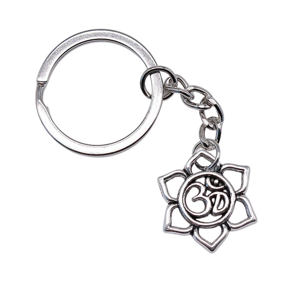 Metal Fittings Yoga Keychain Sport Theme Key Ring Souvenir 28mm