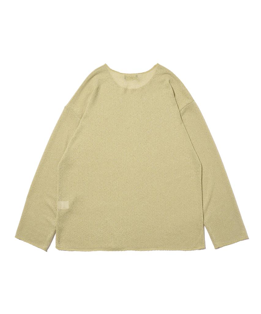 ANALOG MOOD First Linen Long Sleeve Knit (Lime)