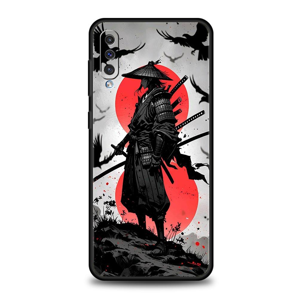 Japanese Samurai Art Phone Case For Samsung A56 A36 A26 A24 A12 A14 A16 A50 A70 A20E A22 A40 A34 A54 A42 A52 5G A04s A06 Cover