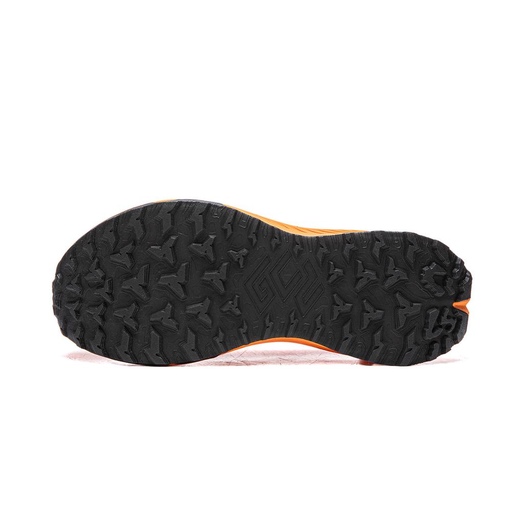 Li Ning Cushioning Slip Resistant Abrasion Resistant Rebound Low top Trail Running Shoes Unisex Burnt Orange ARNV023-2