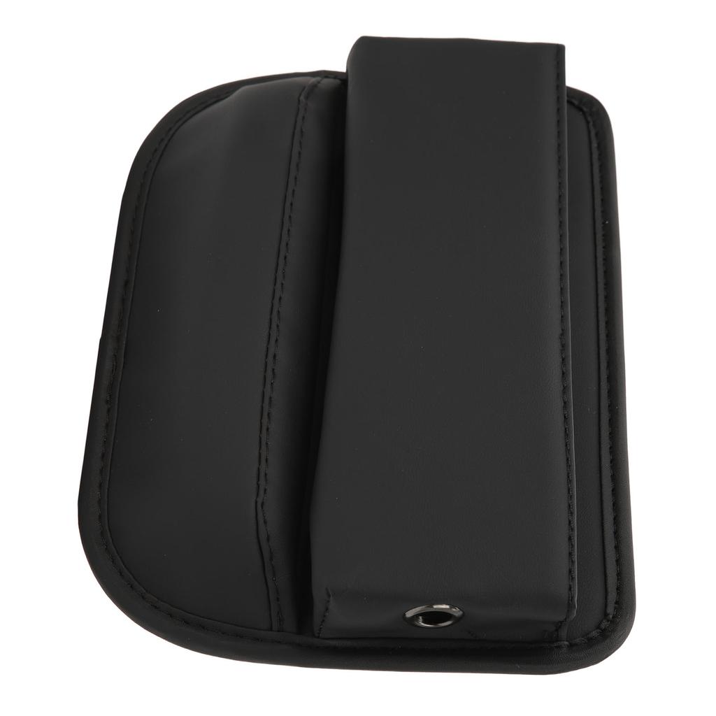 Car Seat Gap Organizer PU Leather Front Multifunctional Seat Console Side Storage Box Pocket Gap Filler Straight Type