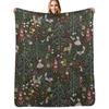 Maximalism Christmas Throw Blanket All Season Lightweight Soft Blanket for Bed