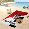 Southampton FC Personalized Printed Beach Towel Soccer Logo Support Custom Name Text Absorbent Towel For Sport Travel Special Gift