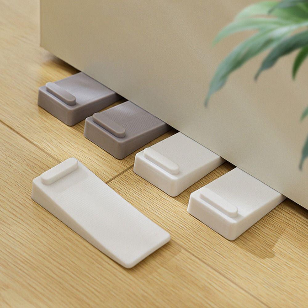 

2Pcs PVC Mute Door Stopper Anti-collision Door Rear Retainer New Impact Stopper Home Offices сірий
