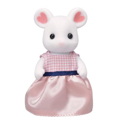 Sylvanian Families Doll Mouse ST Mark Certified Toy Dollhouse for Ages 3 and Sylvanian Epoch "Marshmallow Mom" Ne-104 Up, Families,