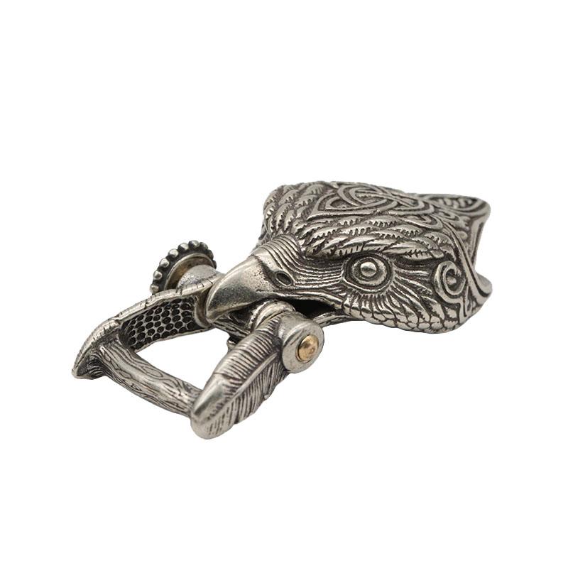Fibbia in ottone con testa d'aquila EDC Outdoor fai da te Braccialetti di sopravvivenza in paracord intrecciato Forniture Accessori Corda per ombrello retrò Cordino perline