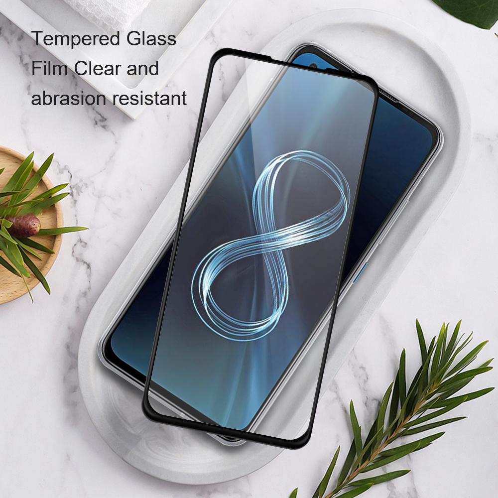 AMORUS Screen Protector for Asus ROG Phone 7 5G,Cover Silk Printing Full Glue Tempered Glass Film Guard