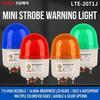 Small LED Strobe Signal Light with Sound & Light Alarm 120dB PC Material Flashing Warning Indicator LTE-2071J