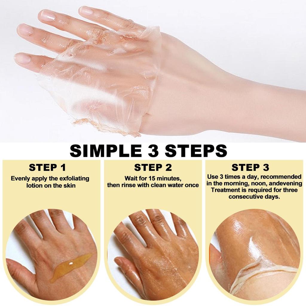 Kurkuma Peelinglotion 10ml Feuchtigkeitsspendend Aufhellend Entfernt sanft abgestorbene Hautzellen
