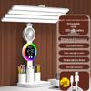 Luminária de Mesa LED UOSU com Luz Ambiente, Ventilador e Relógio