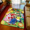 Super Mario Pattern Area Rug Soft Polyester Non-Slip Carpet Living Room Bedroom Floor Mat Home Decor -QJY