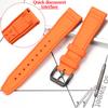 Rubber Silicone Watch Strap for IWC Pilot's Band Quick Release Bracelet Fluororubber Watchband
