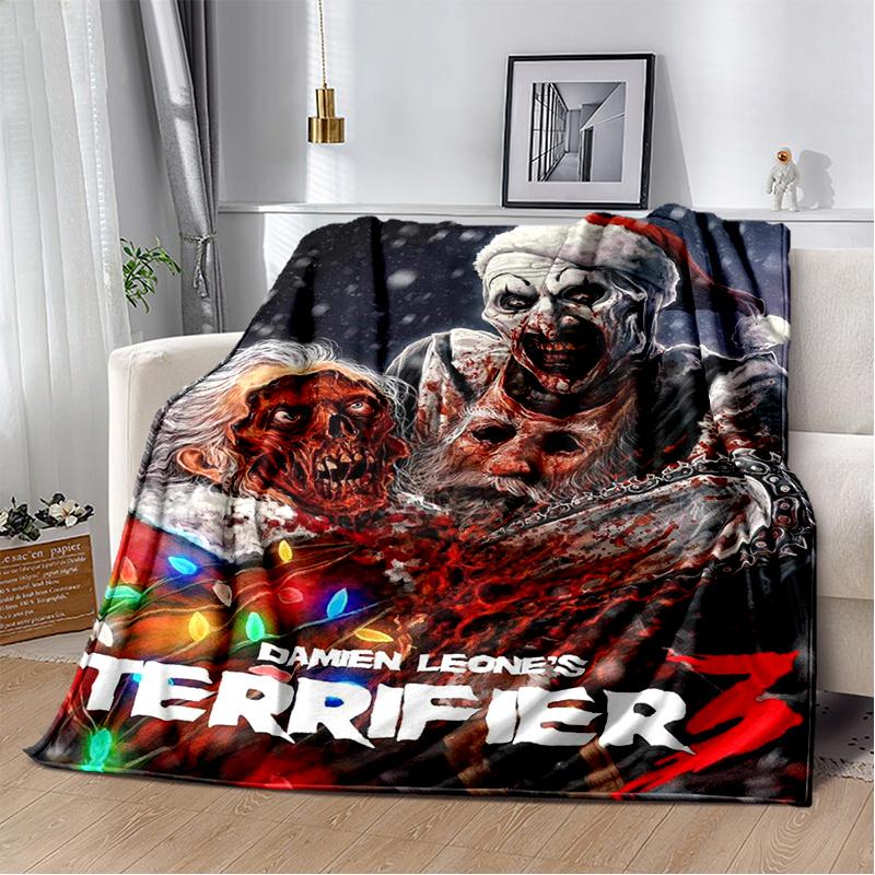 29 סגנונות טריפייר סרט אימה מתנת ליל כל הקדושים שמיכת קטיפה רכה, שמיכת פלנל לסלון חדר שינה מיטה ספה כיסוי