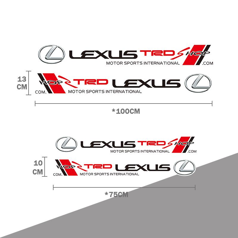 SDPE3 Sport Decals Car Door Decoration Stickers Accessories For Lexus F SPORT GS GX IS LS LX CT LC RC LBX NX RX 350h 450h ES UX 300e