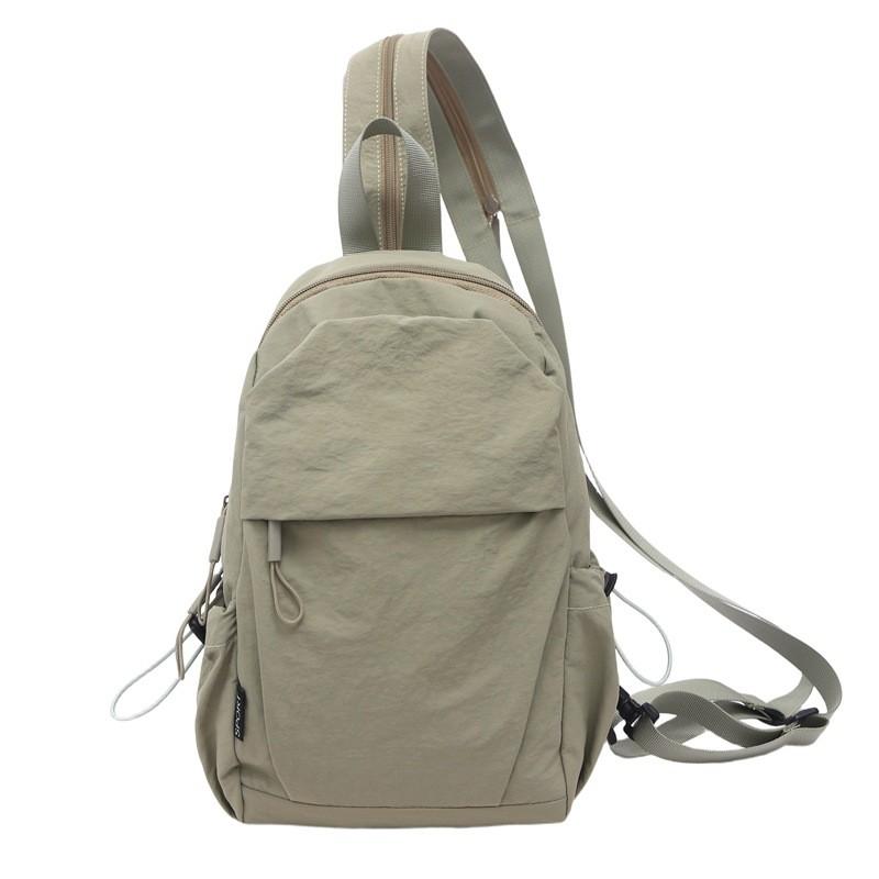 Color Solid Backpack Lightweight For Travel Outdoor Casual Fashion Schoolbag