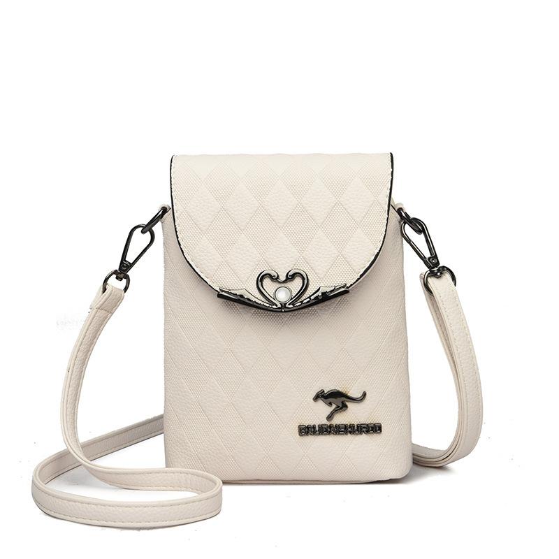 Fashionable Diamond Korean Women's Shoulder Bag Luxury Retro Ins Women's Mobile Phone Bag Large Capacity Portable Small Shoulder Bag