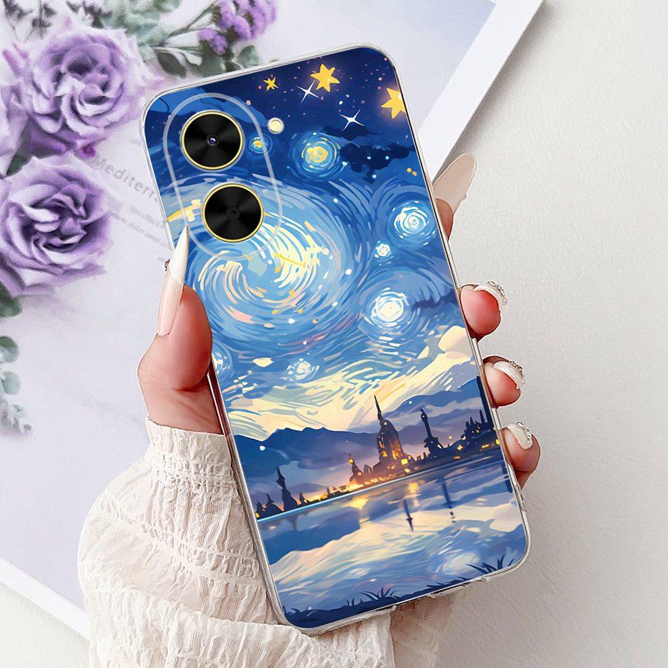 For Redmi A5 NFC 5G Case Cover Clear Luxury Kawaii Cute Cat Fashion Flowers Funny Painted Soft Phone Case For Redme A5 NFC 5G