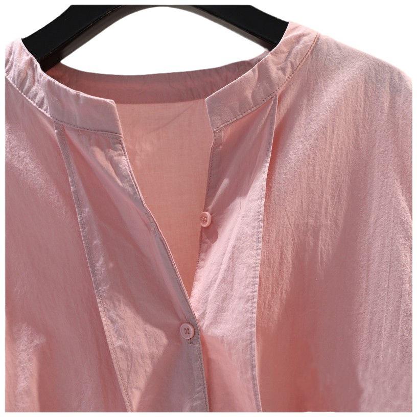 Women's Summer Casual Ruched Short Sleeve Blouse - Slim Fit, Plus Size