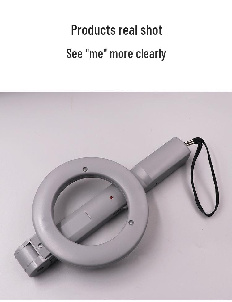 Vikbar handhållen metalldetektor med hög precision för utomhus- och tunnelbanebruk