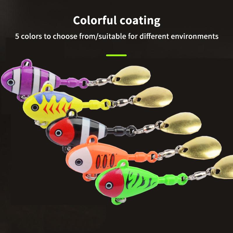 Durable 3D Printed Zinc Alloy Fishing Lures With 360 Degree Rotating Glitter Perfect For Freshwater Saltwater Fishing