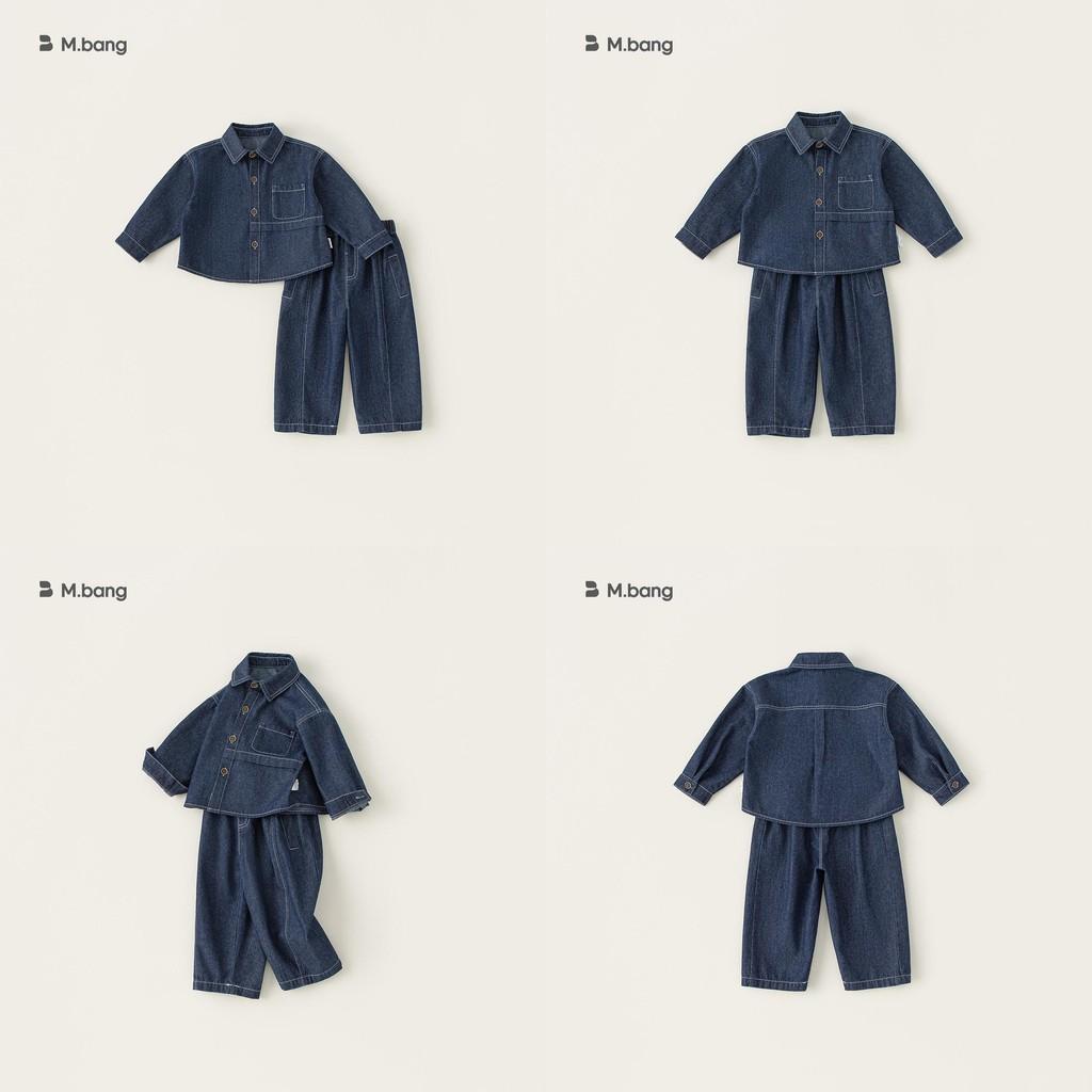 Boys Denim Suit Set With Polyester Fabric For Spring And Fall Kids Age 3 To 8