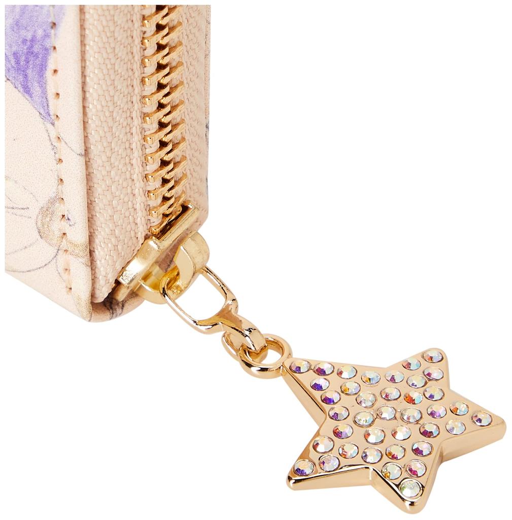 Tsumori Chisato Happy Stuff Long Wallet, Beige, Round Zipper, with Billfold