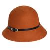 2025 Women's British Retro Wool Felt Hat: Autumn/Winter Fashion Belted Bucket Hat