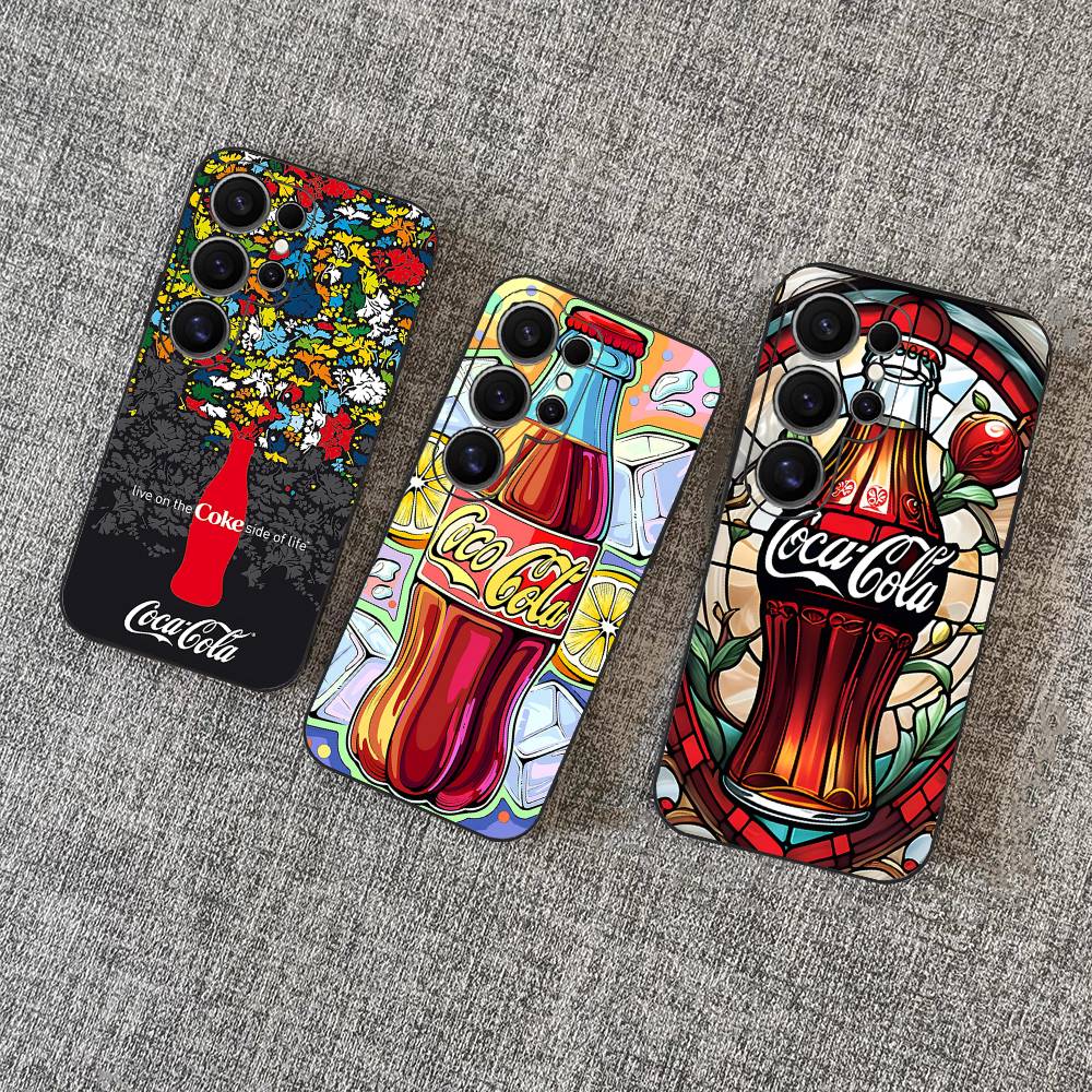 Coque de téléphone Hot C-Coca Drinks C-Cola Pour Samsung S 24 Fe 25 Ultra Plus 20 Lite 21 30 22 23 24 22 Ultra 5G Fundas