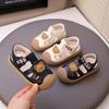 Baotou anti-kick baby sandals 2025 summer new soft-soled non-slip baby toddler shoes Korean version of boys beach shoes