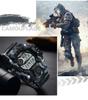 Sanda Multi-functional Outdoor Mountaineering Camouflage Sport Waterproof Alarm Clock Watch