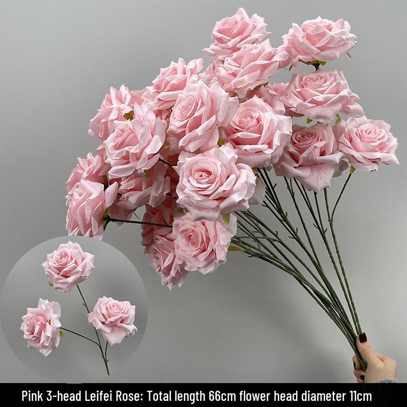 Wedding Pink Series Peony and Rose Artificial Flowers for Decorations