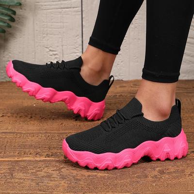 Female Designer Shoes Comfortable Mesh Breathable Minimalist Walking Shoes Outdoor Casual N Slip Women Sneakers Platform Shoes