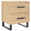 Nightstands (2 pcs) Sonoma Oak Finish 40 x 35 x 47.5 cm Particleboard