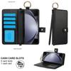 Samsung FOld7 Mobile Phone Leather Case Wristband Protective Cover Z FOld6 Carbon Fiber Business Mobile Phone Case Pen Slot