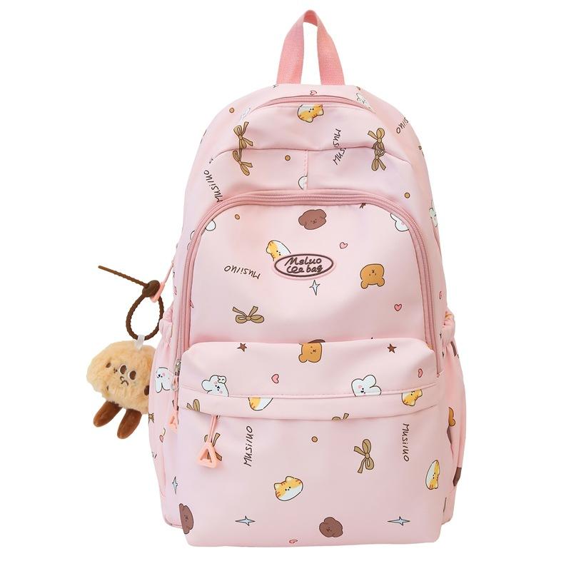 Schoolbag Japanese Ins Cartoon Backpack 1011 New Korean Version Large Capacity Junior High School Student Schoolbag High School Student Backpack