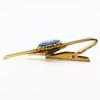 Used Wedgwood cuffs Tie pin set metal gold blue plating