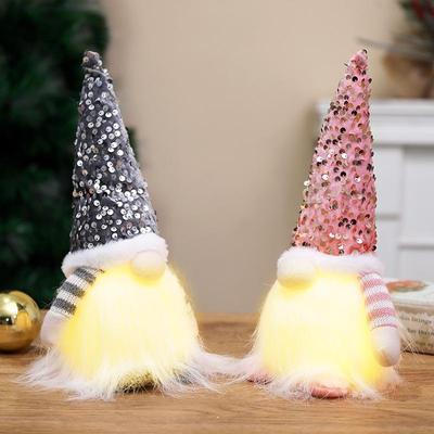 Bambole di Natale Qiaoding con Rudolph e Senza Volto con Luci