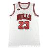 Chicago Bulls 23 Finals Edition White Michael Jordan Embroidered Basketball Jersey Cotton Sports Tank Top Men Women