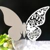 3D Butterfly Laser-Cut Wedding Seat Card in Ice White
