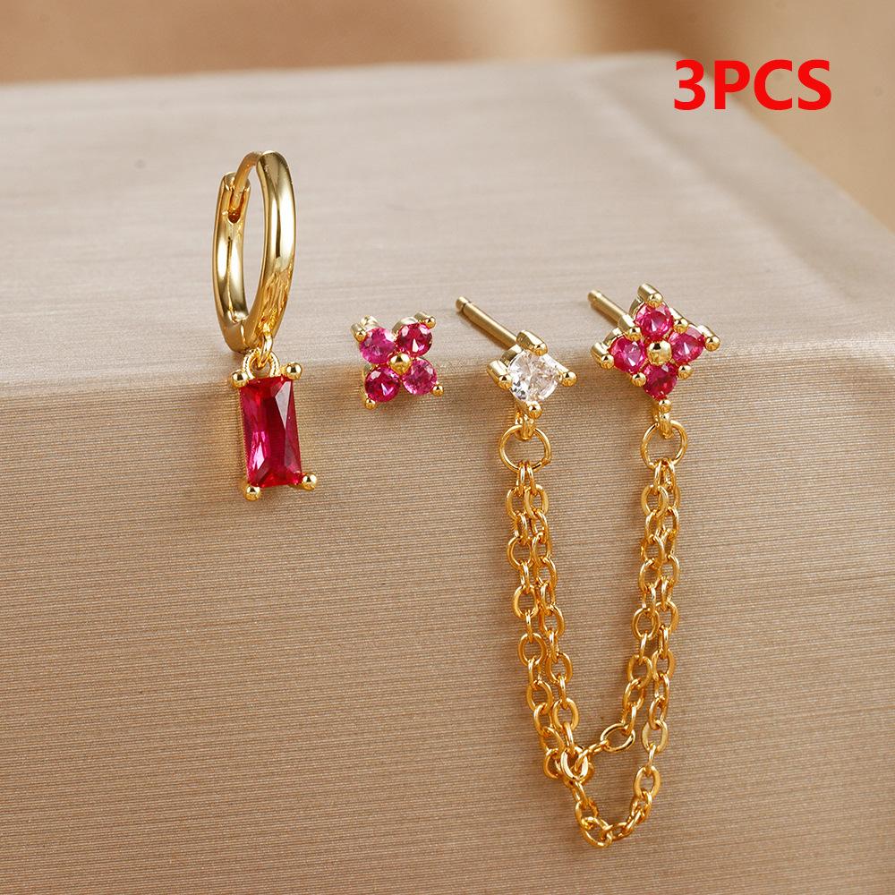 

Серьги-кольца с цветком для женщин, серьги-гвоздики с цепочкой и кисточками, ювелирные изделия, аксессуары