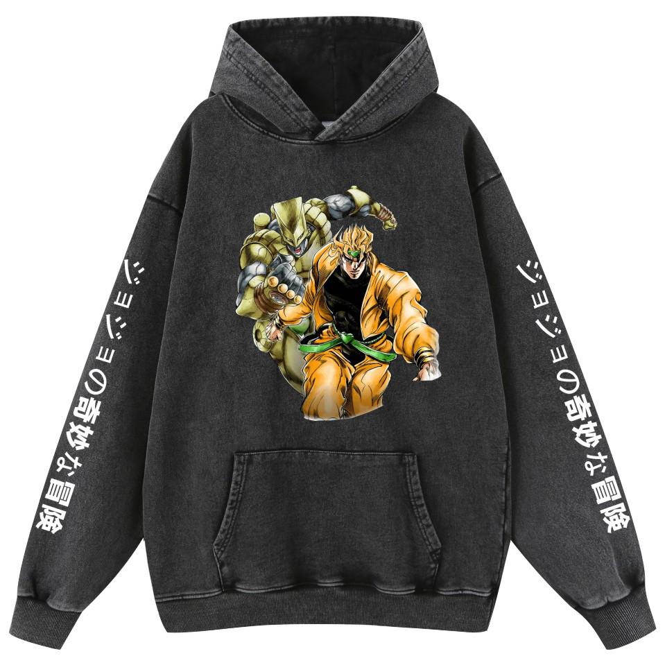 Retro Used Reine Baumwolle JOJO's Bizarre Adventure Hoodie Unisex