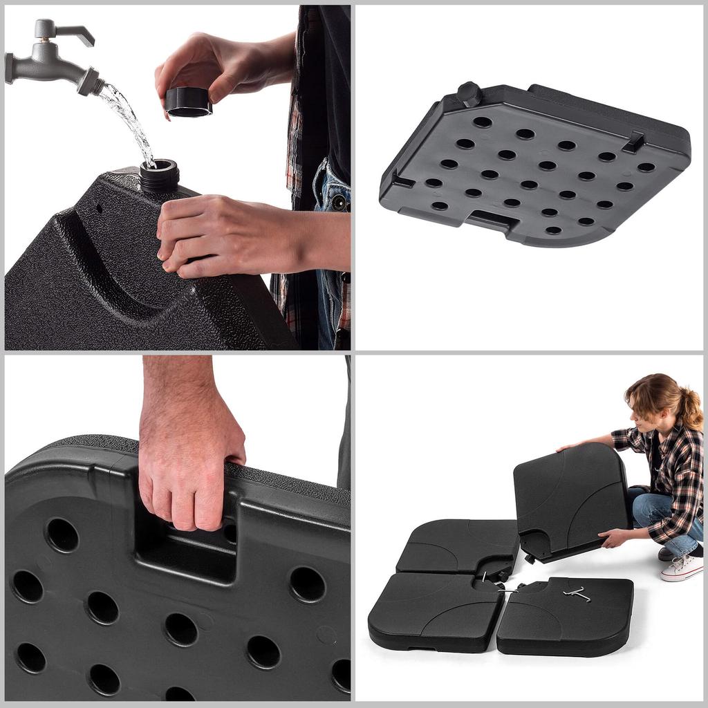KADAX Parasol Base For Garden Umbrella Weight Load Stand 60kg
