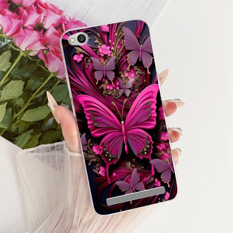 For Redmi 3 Clear Case Aesthetic Luxury Cute Cat Fashion Butterfly Funny Painted Funda For Xiaomi Redmi 3 Casing