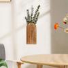 Hanging Wooden Wall Planter, Rustic Decor for Dining Room, Bedroom, Bathroom
