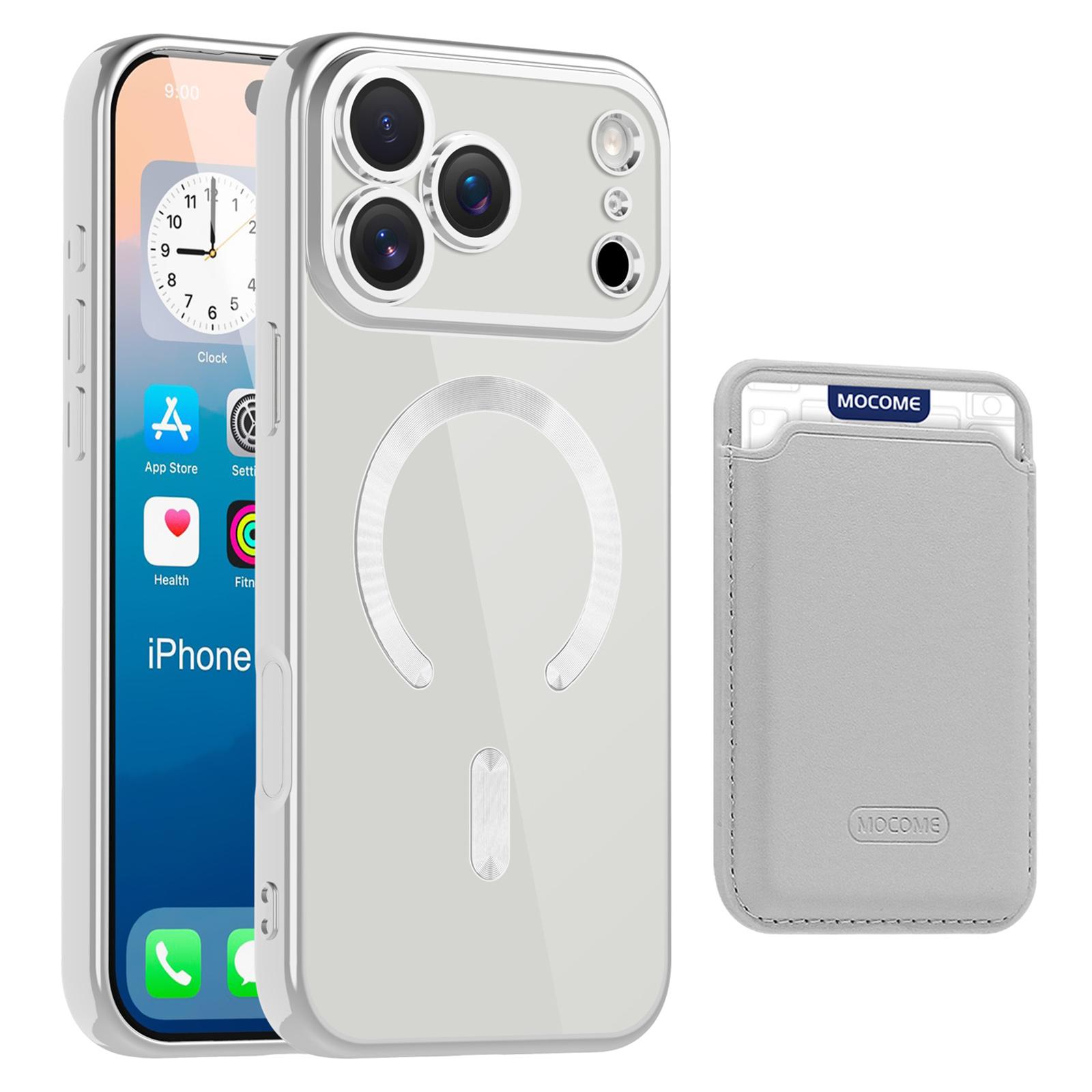

For iPhone 17 Pro Max Case Compatible with MagSafe TPU + PC Mobile Cover with Card Bag